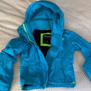 Hollister Kids Vibrant Blue Puffer Jacket
